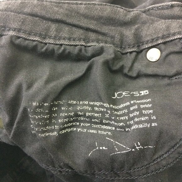Joe's Jeans Womens Sz 29 Flawless Mid Rise Skinny Ankle Black Grey Denim 30x33.5 - Picture 9 of 9